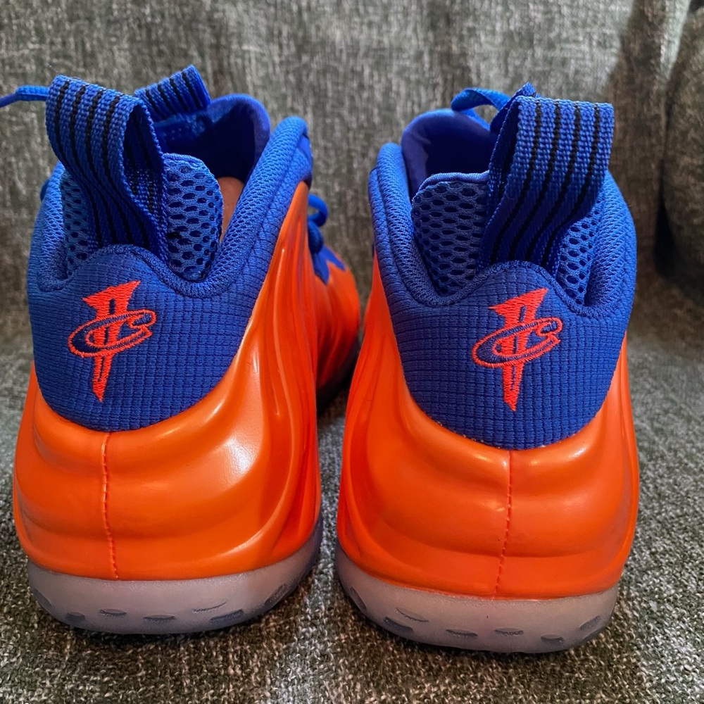 Nike Air Foamposite One Men’s Sneakers Blue and Orange - 10.5 - Picture 5 of 16